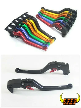 3D Дълги Регулируеми Мотоциклетни Лоста за спирачките и Съединителя с ЦПУ с Инкрустация от Въглеродни влакна За Kawasaki ZX9R 2000-2003