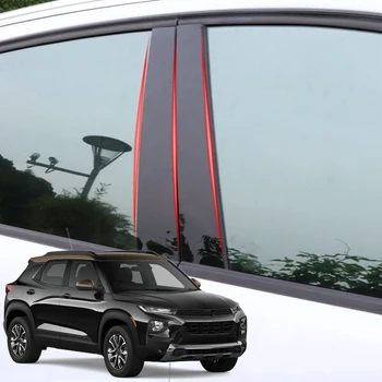 За Chevrolet Trailblazer 2019-2021 Автомобилен Стайлинг на Автомобила Прозорец-Часова Довършителни Стикер Средната Колона BC Етикети Външни Аксесоари