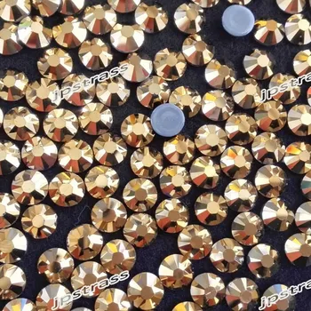 Планински кристал горещо фиксиране в златен цвят SS16 с 1440 бр в опаковка Корейското Качество Теплопередача Доставчик на Едро Безплатна Доставка