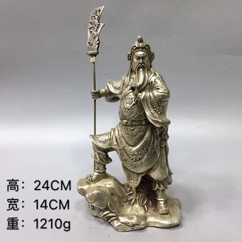 Статуята Guan Гуна е от чиста мед, посветени на Бога на бойните изкуства и богатство