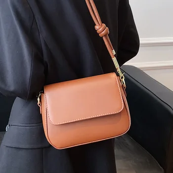 Bags2021new Модни дамски Луксозна Висококачествена Ежедневна Проста универсална чанта-месинджър в западен стил, чанта на рамото, малка квадратна чанта