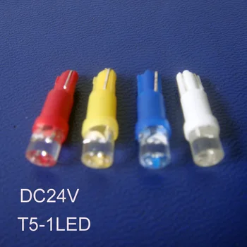Високо качество, 24V Т5 led, Контролната лампа 24v, w3w led Индикатор за T5, T5 светлина, Лампа T5, led сигнална лампа T5, безплатна доставка, 100 бр./лот