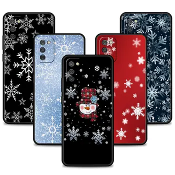 Коледен Калъф за телефон под формата на Снежинки За Samsung Galaxy A52s A73 A72 а a53 A33 A22 A32 A13 A02s A21s A31 A12 A51 A71 A41 в а23 A11 Капа