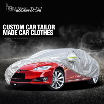 Колата Сгъсти топлоизолационна Калъф Облекло Водоустойчив Снегозащитный Външен Калъф Протектор За Tesla, Модел 3 Аксесоари
