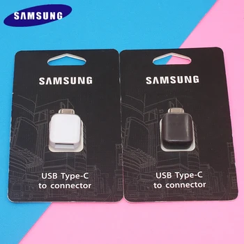Оригинален Samsung USB To Type C OTG Адаптер За Galaxy A50 A70 A80 S8 S9 S10 S20 S21 Plus Note 9 8 Поддръжка на флаш-памет/U-диск/Мишка