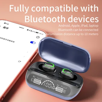 Безжични Bluetooth слушалки 5.1 Слушалки Стереозвук Слушалки Водоустойчиви Слушалки Втулки С Микрофон 5.1 Слушалки