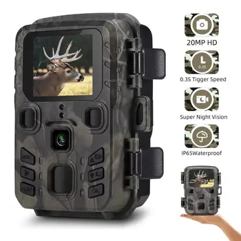 Външна Мини-Следовая Камера за 4K HD 20MP 1080P Инфрачервено Нощно Виждане С Активирането на Движение Ловно Капан Игра Водоустойчива Камера на Дивата Природа