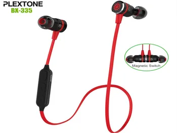 Plextone BX335 Безжична Bluetooth 4.0 Магнитен Превключвател Hi-Fi Стерео Спортни Слушалки в ушите с микрофон