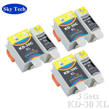 3 комплекта съвместими тонер касети за KD30XL KD-30XL, за Kodak ESP C110 /310 /315 Kodak Office 2150 / 2170 Kodak HERO 3.1/5.1