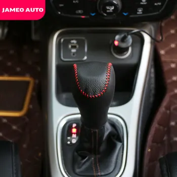 За Капак Кожена Дръжка на скоростния за Jeep Renegade 2014-2022 Compass 2017-2020 Аксесоари за интериора на Колата