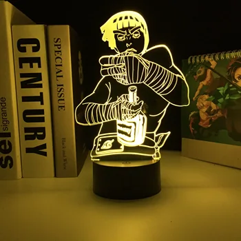 3D Led нощна светлина Аниме Фигурка Акрилна Настолна Лампа за Детска Спалня Декорация Нощно Домашна Атмосфера Лампа, Подарък За Рожден Ден