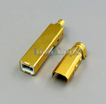 LN006109 САМ Част от Ръчно изработени USB 2.0 B A Порт 3U Златно покритие Спойка Адаптер за Щепсел