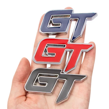 Автомобил персонално стерео GT автомобили метален стикер на промяна на логото на купето заден опашката логото на стикер за автомобил gt страничната лого творчески етикети