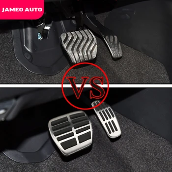Jameo Auto 2 бр./компл. Неръждаема Стомана Интериорът на Колата Педала на Гориво Педалите Капак за Nissan Ритници 2017-2020 AT MT Аксесоари