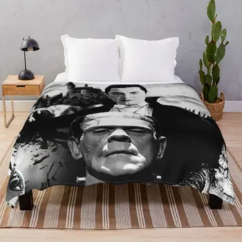 Общото класическо одеяло хвърлят козината, одеяла чудовища есен джобно за кино лагери диван комплекти легла