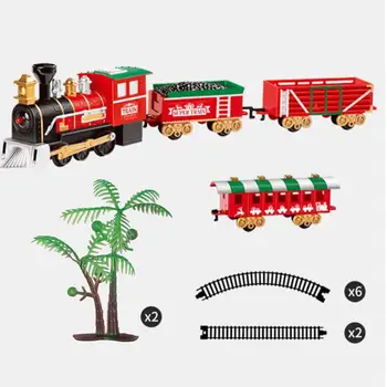 Коледен Комплект Электропоездов Коледен Влак с Аксесоари за Детски Подаръци