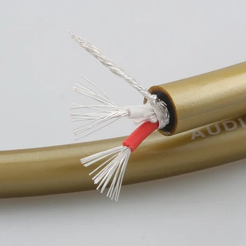Audiocrast A70 Посеребренный Кабел аудио кабел Goldend 5C Високо Качество За Предусилителя КПР Кабел RCA