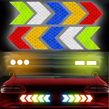 10 Бр./компл. Колата Светлоотразителни Стикери Знак Самозалепващи Ленти Предупреждение За Hyundai Ix35 Tucson Nx4 Nissan Micra K14 Peugeot 405