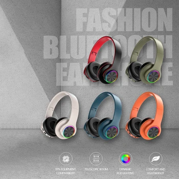 Най-новите Безжични Слушалки 5,0 Bluetooth Слушалки с Карта Памет TF Спортни Слушалки за iPhone Samsung, Huawei, Xiaomi Слушалки