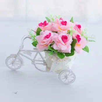 Изкуствени цветя под наем цвете кошница фалшиви азалии, рози под наем цвете кошница пасторальный Къща Всекидневна с Украса на Цветя