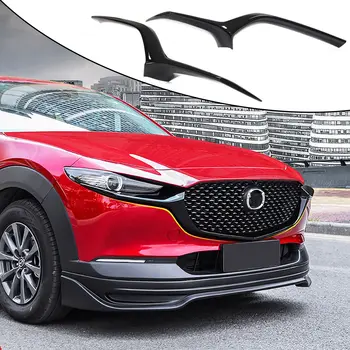 за Mazda CX30 2020 2021 2022 ABS Предна Долна Решетка на Апликации на Капака Лъскава Черна Решетка Декоративна Ивица на Предната Лицева Страна