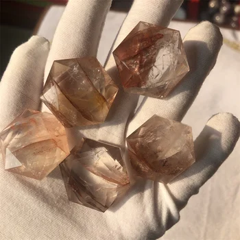 5 бр. натурален Хексаграм кристали кварц камъни и минерали, скъпоценни камъни медальон
