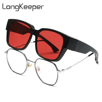 Y2K Дамски Слънчеви Очила за Мъже Поляризирани Лещи Елитен Марка Модни Слънчеви Очила за Шофиране, Очила Сянка Риболов Голф Uv400