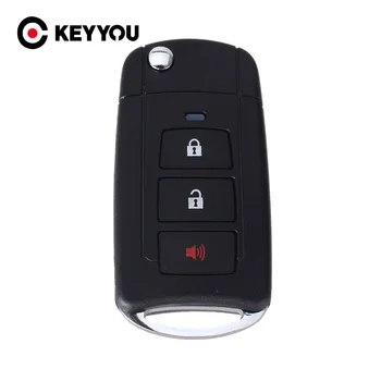 KEYYOU Подмяна на Промяна Калъф За дистанционно Ключ За Toyota 3 Бутона Smart Key Case
