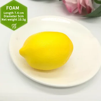 10ШТ Изкуствени Фалшиви Лимони Лимон Реалистични Плодове Домашно Парти Сватбена Украса е Идеално За Кухненски Шкафове Стъклен буркан