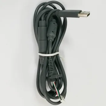 50 БР Жичен Дръжка Контролер Интерфейсния Кабел 2,8 М 4Pin Връзка Сервизна Линия За XBOX 360 контролера Черен Сив USB Кабел
