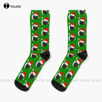 Коледни Чорапи За Колоездене, Боулинг Чорапи Персонализирани Потребителски Унисекс Възрастни Юношески Младежки Чорапи 360 ° Цифров Печат На Потребителски Подарък Карикатура