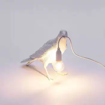 скандинавска светодиодна настолна лампа с стъклена топка, керамични тыквенная лампа, таблица лампа 