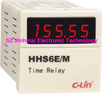 100% Ново и оригинално програмируемо многосетевое реле време, C-Lin HHS6E/M AC220V DC24V, 0,01 s-9999h