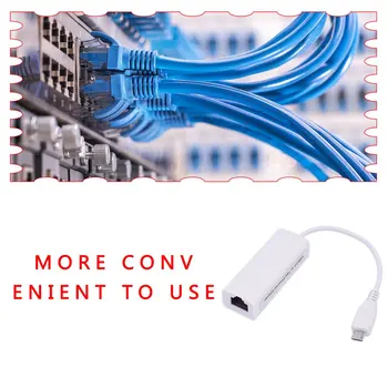 Интерфейс кабел Micro USB към Ethernet Адаптер Ethernet OTG Кабелен Интернет Android Tablet PC Мрежова карта