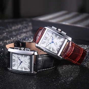2020 дамски часовници луксозни Нови Часовници Дамски Квадратни Ръчни Часовници Кожени Модни Маркови Часовници Дамски Дамски Кварцов Часовник
