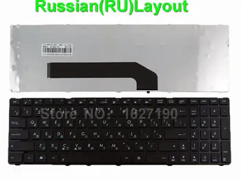 Новата Руска BG Клавиатура за ASUS K50 с ЛЪСКАВА РАМКА, ЧЕРНА Клавиатура за Лаптоп BG