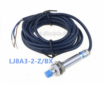 Безплатна доставка LJ8A3-2-Z/BX NPN NO M8 2 мм сензор за постоянен ток от 6 до 36 В индуктивен сензор за близост преминете на работното напрежение Синя корона