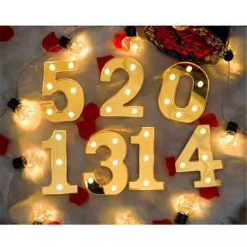 1 Бр. Цифров лека нощ 22 см led Оферта за Рожден Ден, Коледа Романтична Украса Светлина (без батерии) Вътрешно осветление