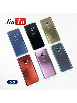 Jiutu За SAMSUNG Galaxy S7 Edge S8 S8Plus S10 S10Plus S20Ultra Note10 5g Задната със Стъклен Капак на Отделението за батерията Задната Врата на Корпуса Калъф