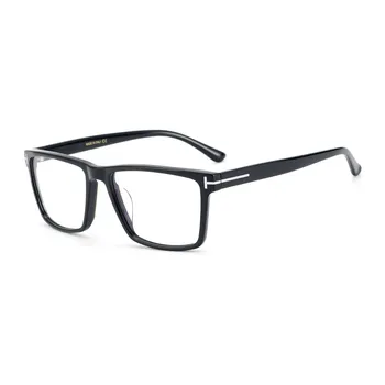 Нови мъжки луксозни маркови ацетатные очила за късогледство рецепта TF5755, дамски великолепна модни рамки за четене