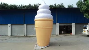 1pc 4m раздувной осветен балон сладолед рекламиращо модел сладолед раздувную