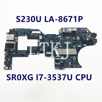 Висок клас дънна Платка За лаптоп Lenovo Thinkpad S230U QIPA1 LA-8671P дънна Платка с процесор SR0XG I7-3537U HM76 100% напълно тестван