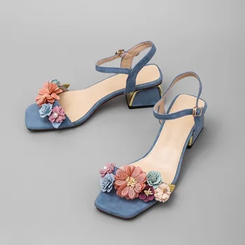 2022 дамски летни сандали с лък, чехли, домашни улични чехли, плажни обувки, нови модни дамски ежедневни сандали с цветя модел, подарък обувки