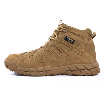 Улични Тактически обувки за Пустинята, Военни ботуши от Армията на САЩ, Тренировочная обувки с ниско деколте, Нескользящие амортизационен туристически обувки от телешка кожа, 39-44