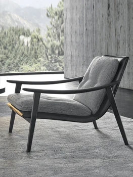 Италиански луксозен диван-стол дизайнерски модел на стаите в минималистичен модерен хол подлакътник за почивка одноместное седалка