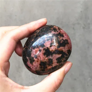 Естествен полиран камък дланта Турмалин Сливи кристали кварц изцеление черен, За Декорация на дома