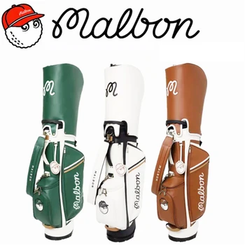 Malbon Благородна голф Чанта от изкуствена кожа Стандартна Стойка За оръжие, чанта за Caddy, включително и 2 Непромокаеми своята практика