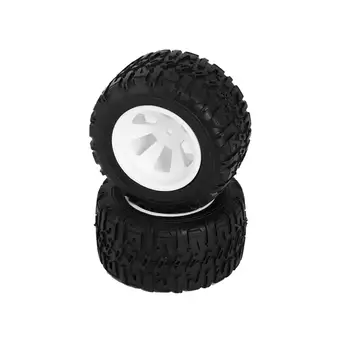 Комплект гуми LC Racing L6255 MT Монтирани Бяло, 12mm 2 елемента