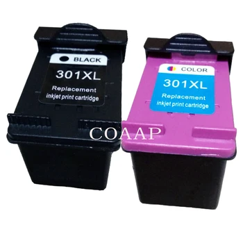 2 опаковки Съвместими касети с мастило HP 301 XL BK + Tricolor за HP Deskjet 1010 2542 1512 1514 1050 2050 3050 Принтер