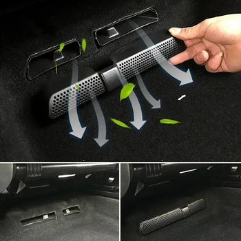 2 елемента Покриване на Автомобилния Климатик Под Седалката на Задната Седалка Вентилационен Въздуховод Выпускная Мивка